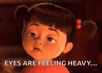 Monsters Inc Girl Saying Eyes Are Feeling Heavy GIF