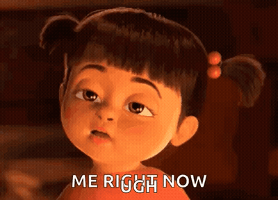 Monsters Inc Girl Saying Me Right Now GIF