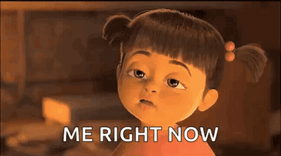 Monsters Inc Girl Saying Me Right Now GIF