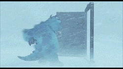 Monsters Inc James In A Snow Field GIF