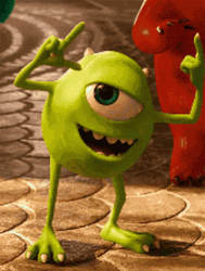 Monsters Inc Mike Smirk GIF
