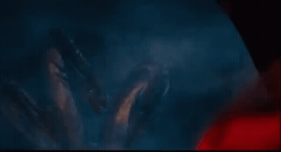 Monsters Standing In Dark Looking At Camera GIF