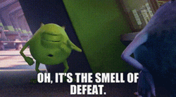 Monsters University Mike Wazowski Oh Smell Of Defeat GIF