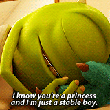 Monsters University Mike Wazowski Princess Dream Kiss GIF