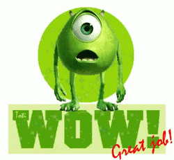 Monsters University Mike Wazowski Wow Great Job GIF