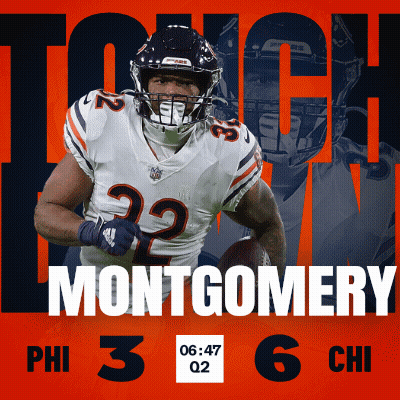 Montgomery Running With Football GIF