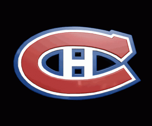Montreal Canadiens Logo On Black Background GIF