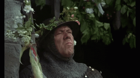 Monty Python Watch Someone Run Away GIF