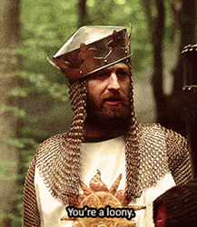 Monty Python You're A Run Away Loony GIF