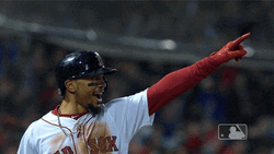 Mookie Betts Pointing To Audience GIF