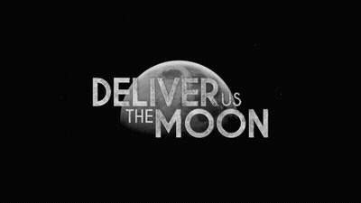 Moon With Deliver Us The Moon Text GIF