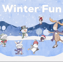 Moose Ice Skating Winter Fun GIF