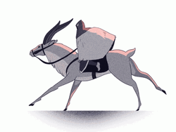 More And Princess Mononoke Running GIF