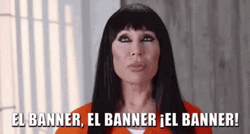 Moria Casán Says El Banner GIF