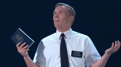 Mormon Carrying Book Look Up GIF