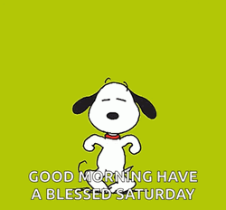 Morning Blessed Snoopy Saturday GIF