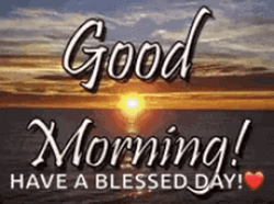 Morning Blessings With Sunset GIF