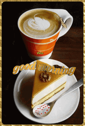 Morning Coffee Good Morning Cake Pastry Sweet GIF