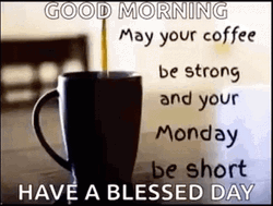 Morning Coffee On A Blessed Monday GIF