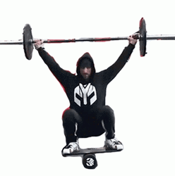 Morning Exercise Weight Lifting With Good Body Balancing GIF