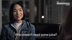 Morning Show Greta Lee Smiling Looking Away GIF