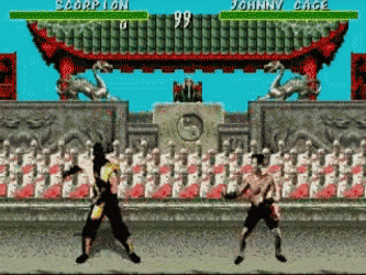 Mortal Combat Bush Shoe GIF