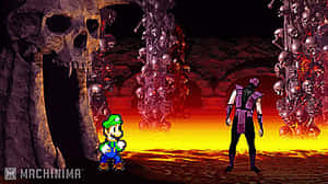 Mortal Kombat Luigi Finish Him GIF