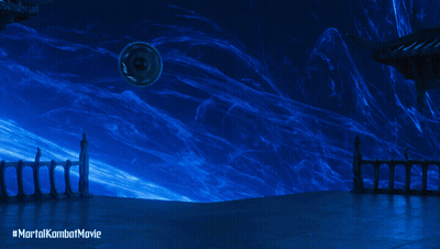 Mortal Kombat Movie Poster Flying Person GIF