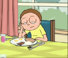 Morty Falling Asleep GIF