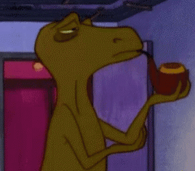 Mosasaurus Drinking Coffee GIF