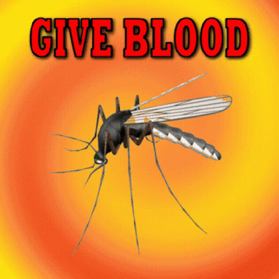 Mosquito Give Blood Poster GIF