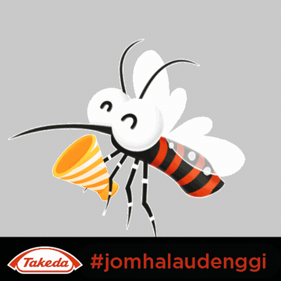Mosquito With Takeda Logo GIF
