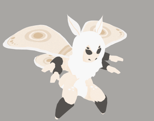 Moth With Rabbit's Head GIF