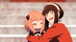 Mother And Daughter Anya And Yor Hugging GIF