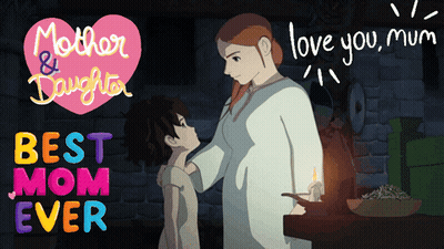 Mother and Daughter Saying Best Mom Ever