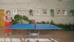 Mother And Son Ping Pong GIF