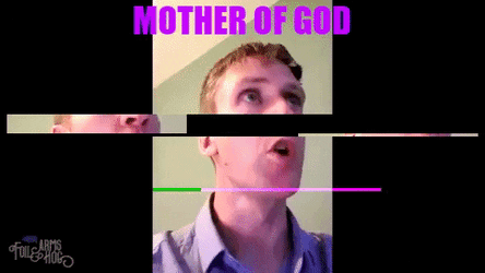 Mother Of God Glitchy Screen GIF