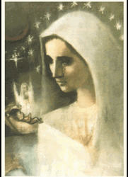 Mother Of God Virgin May Illuminated Image GIF