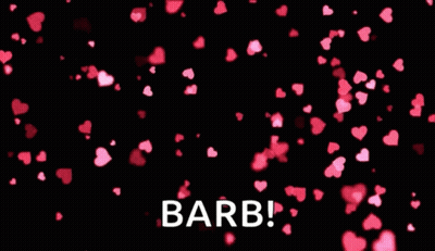 Mother's Day Barb Greeting With Pink Hearts