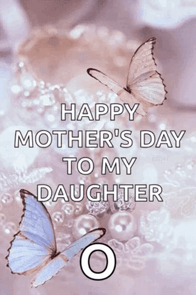 Mother's Day Card With Butterflies GIF
