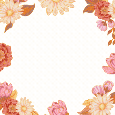 Mother's Day Card With Flowers And Butterflies GIF