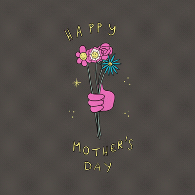Mother's Day Card With Flowers GIF