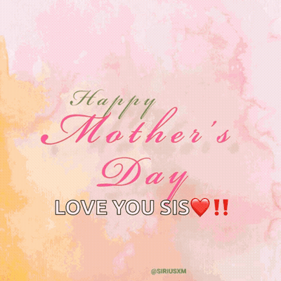Mother's Day Card With Flowers Love You Sis GIF