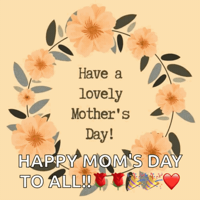 Mother's Day Card With Flowers GIF