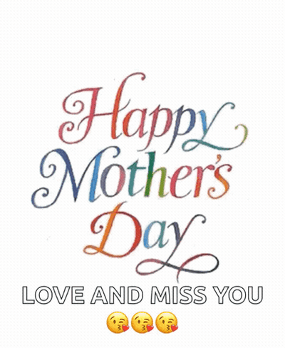 Mother's Day Card With Hearts And Smiley Faces GIF
