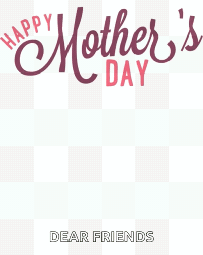 Mother's Day Card With Pink Flowers GIF