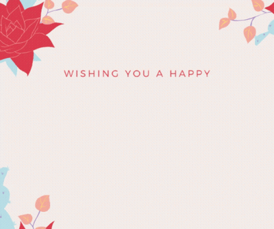 Mother's Day Card with Red Flowers