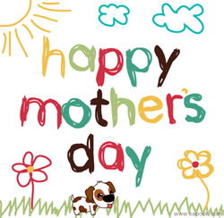 Mother's Day Colorful Drawing GIF