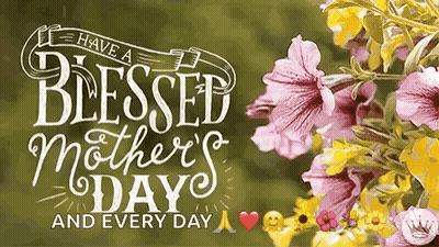 Mother's Day Greeting Card With Flowers GIF