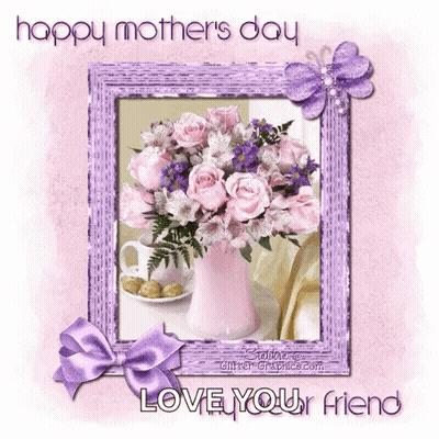 Mother's Day Greeting Card With Flowers GIF